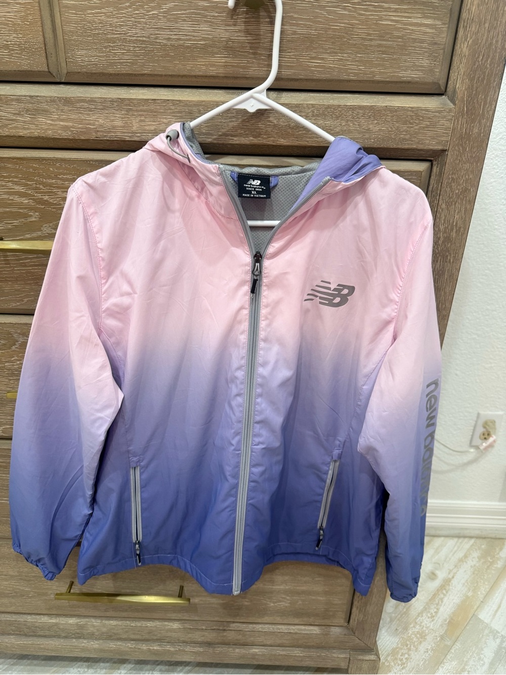 New Balance Pink and Lavender Hooded Jacket